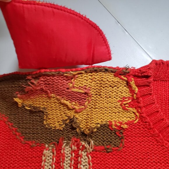 Exclusive Imports Crewneck Hunt Scene 80s Sweater Sz M- shipping incl. - Picture 10 of 16